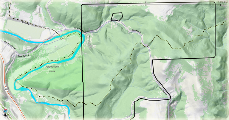 Portion of property that hosts one mile of the Rachel Carson Trail emmerling-alt.png